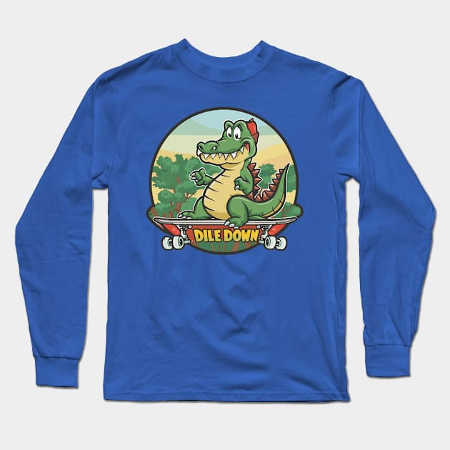 Dile Down Long Sleeve T-Shirt by OldSchoolRetro